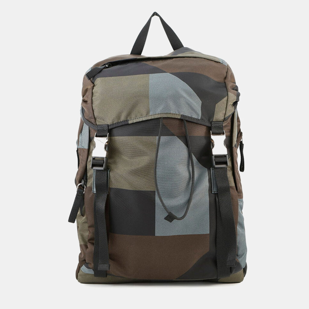 Prada Backpack Khaki/Multicolor Nylon Prada Backpack Khaki/Multicolor Nylon