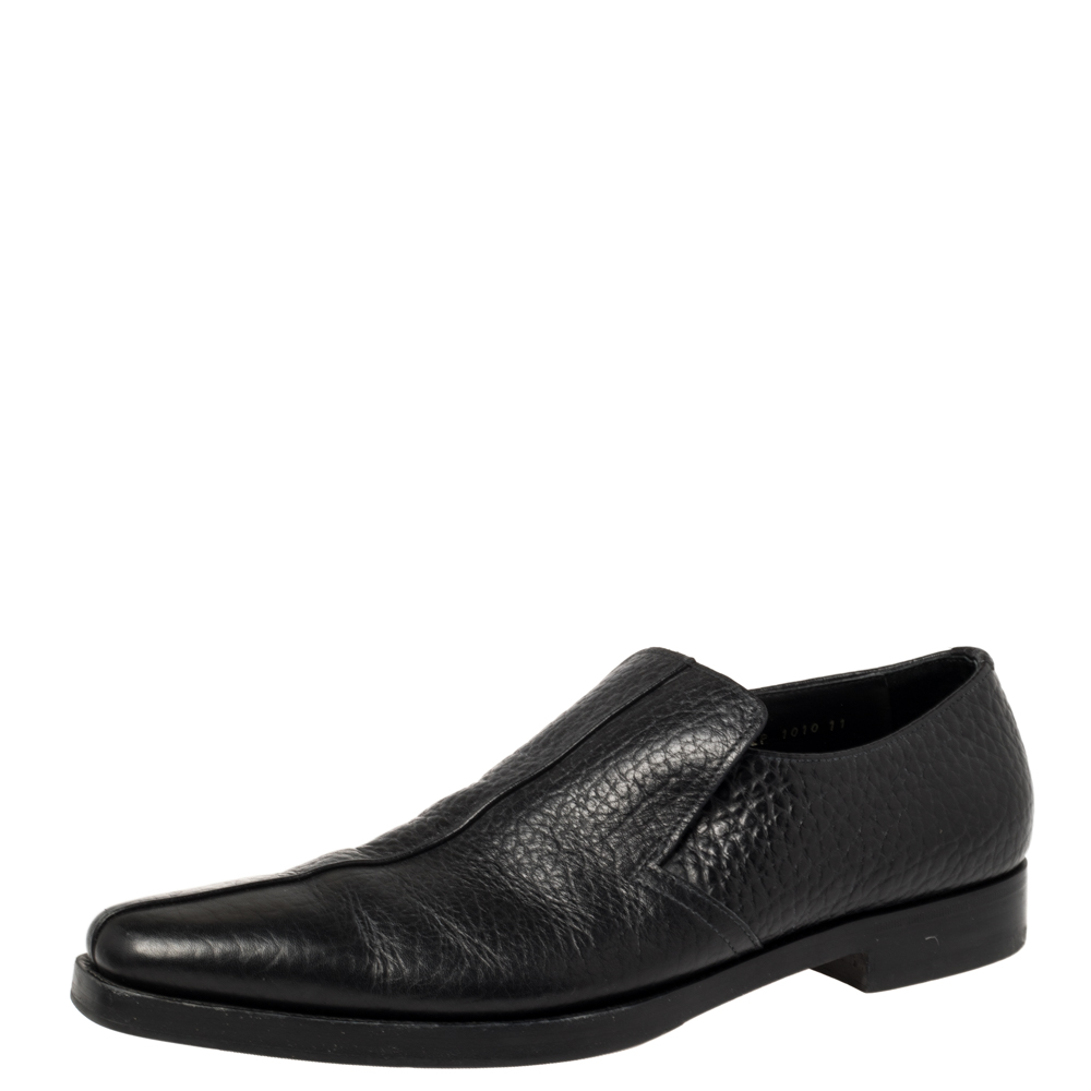 Prada Black Leather Loafers Size 45 Prada Black Leather Loafers Size 45