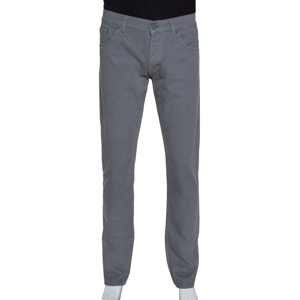 RAF by Raf Simons Grey Denim Regular Fit Jeans L RAF by Raf Simons Grey Denim Regular Fit Jeans L