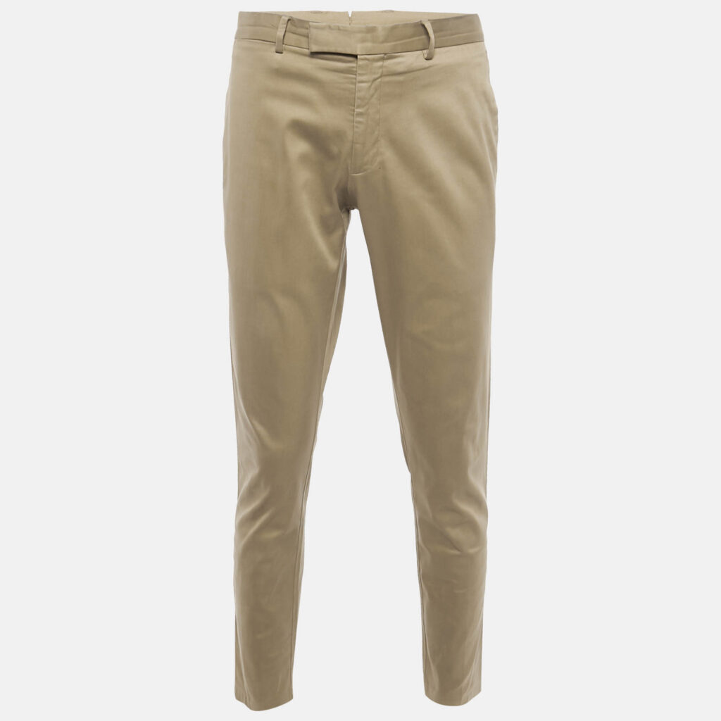 Ralph Lauren Purple Label Dark Beige Cotton Blend Trousers M Ralph Lauren Purple Label Dark Beige Cotton Blend Trousers M