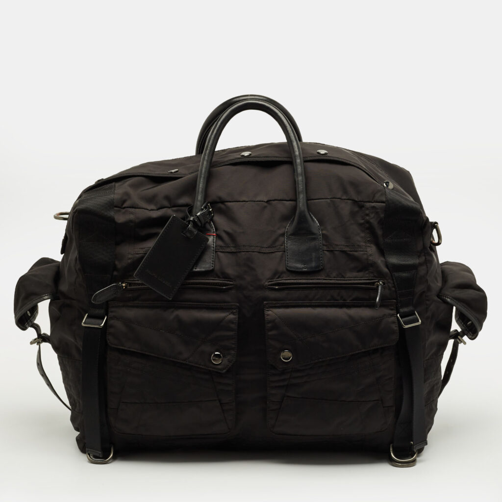 Ralph Lauren Black Nylon Multi Pockets Duffel Bag Ralph Lauren Black Nylon Multi Pockets Duffel Bag