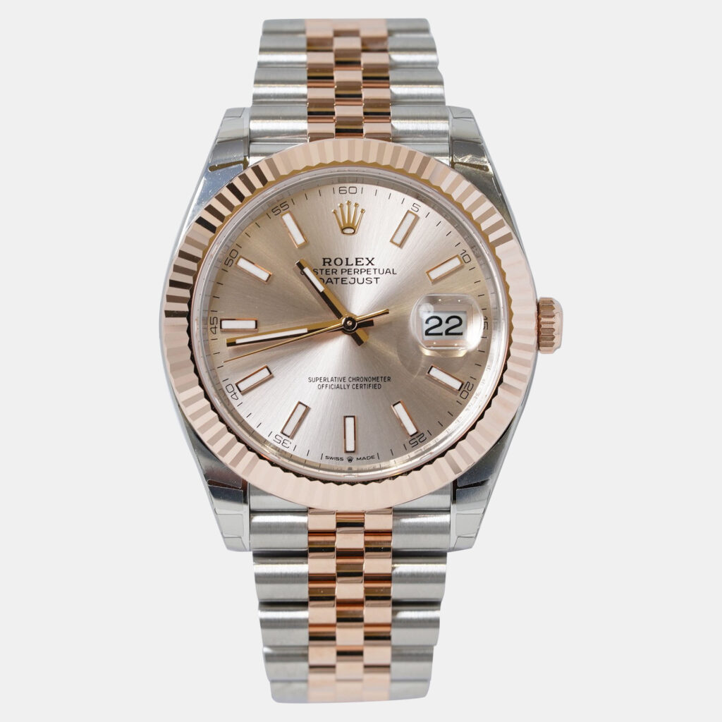 Rolex Datejust 126331-0010 Automatic Sundust 18K Rose Gold Stainless Steel Men’s Wristwatch 41 mm Rolex Datejust 126331-0010 Automatic Sundust 18K Rose Gold Stainless Steel Men’s Wristwatch 41 mm