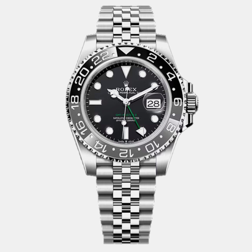luxury-men-rolex-new-watches-p1231653-001-1.jpeg Rolex GMT Master II 126710GRNR Bruce Wayne Black Stainless Steel Automatic Men's Wristwatch 40 mm