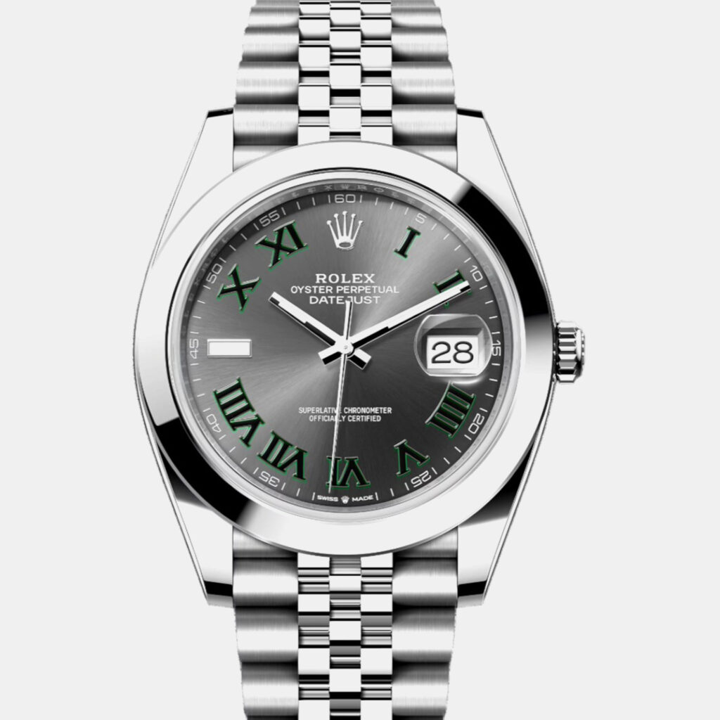 Rolex Datejust 126300 Wimbledon Slate Stainless Steel Automatic Men's Wristwatch 41 mm Rolex Datejust 126300 Wimbledon Slate Stainless Steel Automatic Men's Wristwatch 41 mm