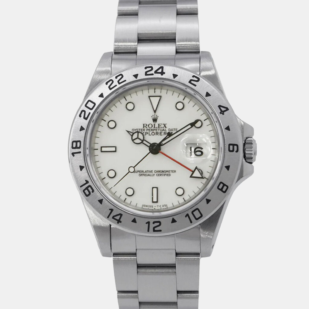 Rolex Explorer II 16570 Automatic White Stainless Steel Men's Wristwatch 40 mm Rolex Explorer II 16570 Automatic White Stainless Steel Men's Wristwatch 40 mm