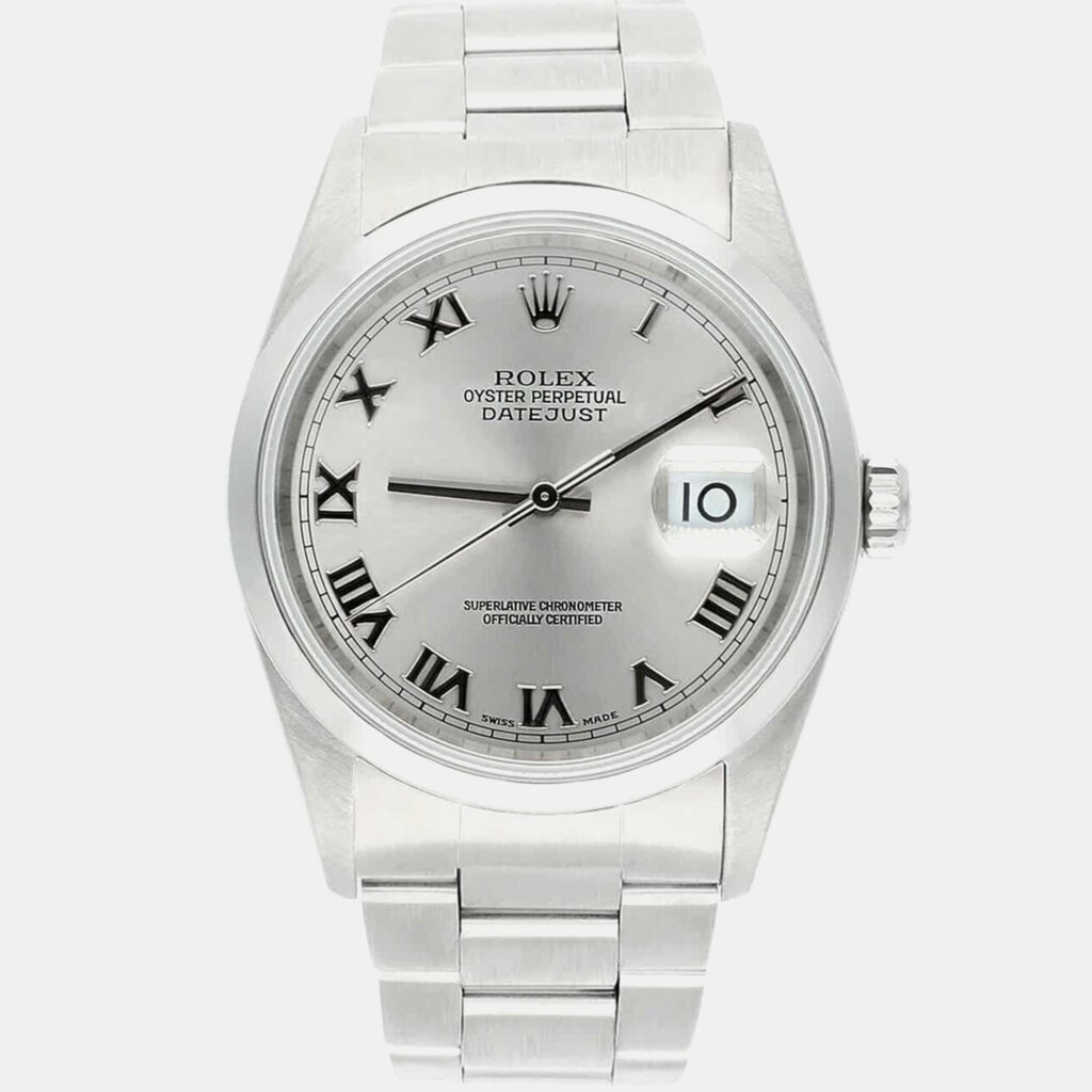 Rolex Datejust 16200 Automatic Silver Stainless Steel Men's Wristwatch 36 mm Rolex Datejust 16200 Automatic Silver Stainless Steel Men's Wristwatch 36 mm