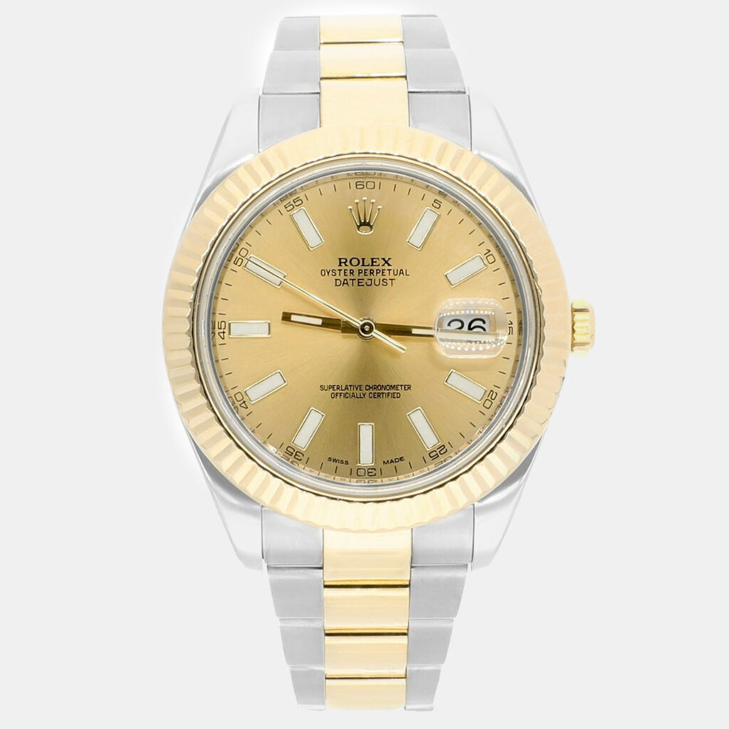Rolex Datejust II 116333 Automatic Champagne 18k Yellow Gold Stainless Steel Men's Wristwatch 41 mm Rolex Datejust II 116333 Automatic Champagne 18k Yellow Gold Stainless Steel Men's Wristwatch 41 mm