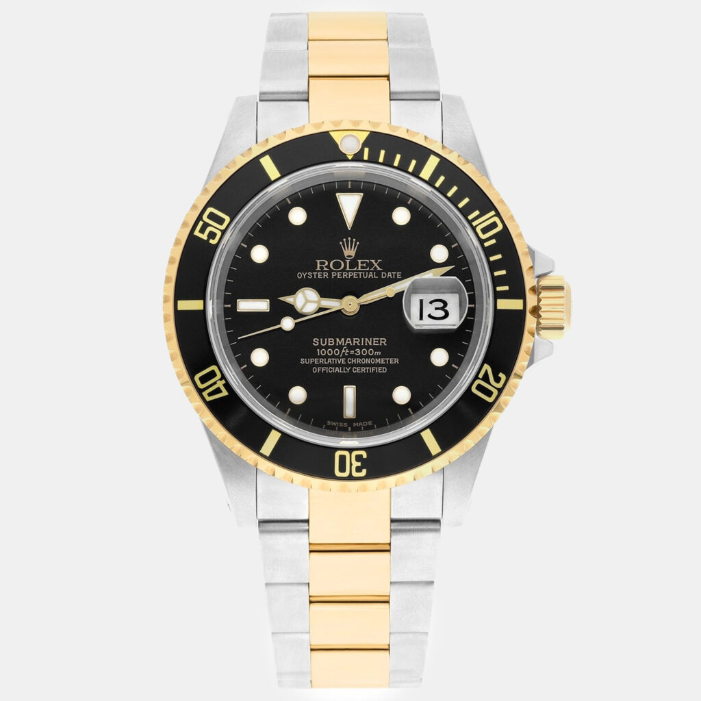 Rolex Submariner 16613N Automatic Black 18k Yellow Gold Stainless Steel Men's Wristwatch 40 mm Rolex Submariner 16613N Automatic Black 18k Yellow Gold Stainless Steel Men's Wristwatch 40 mm