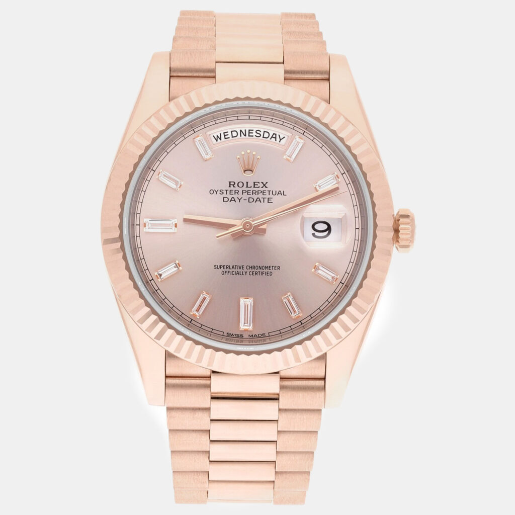 Rolex Day-Date 228235 Automatic Pink 18k Rose Gold Men's Wristwatch 40 mm Rolex Day-Date 228235 Automatic Pink 18k Rose Gold Men's Wristwatch 40 mm