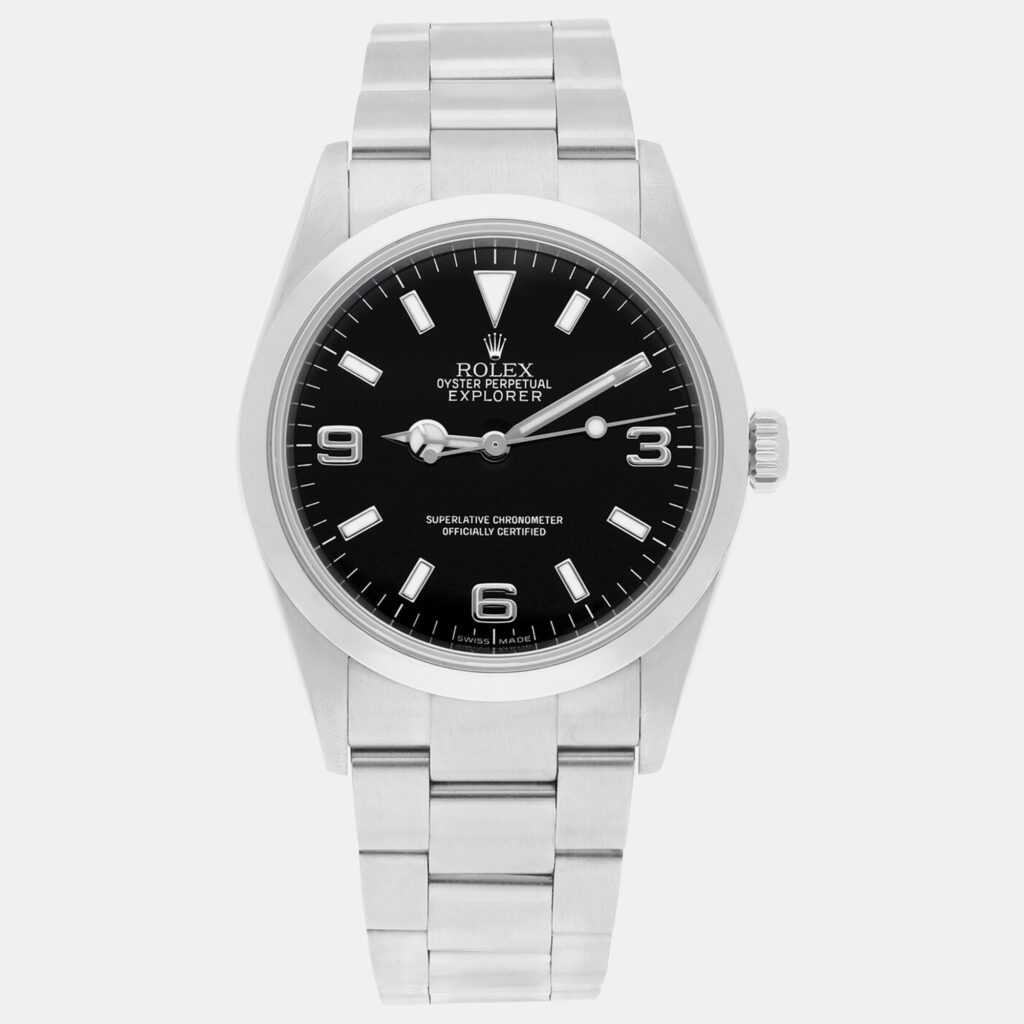Rolex Explorer 114270 Automatic Black Stainless Steel Men's Wristwatch 36 mm Rolex Explorer 114270 Automatic Black Stainless Steel Men's Wristwatch 36 mm