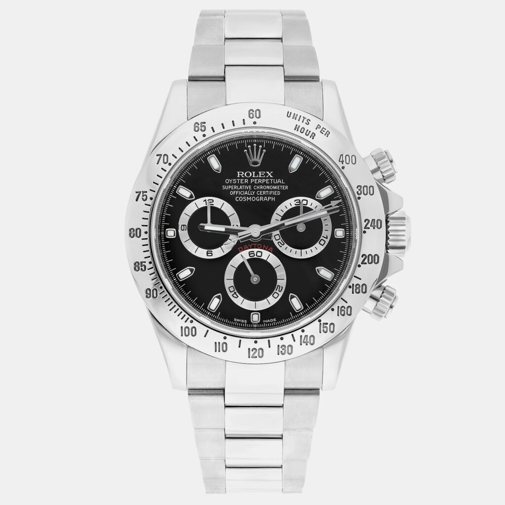Rolex Cosmograph Daytona 116520 Automatic Black Stainless Steel Men's Wristwatch 40 mm Rolex Cosmograph Daytona 116520 Automatic Black Stainless Steel Men's Wristwatch 40 mm