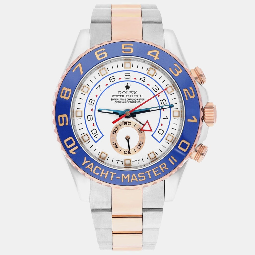 Rolex Yacht-Master II 116681 Automatic White 18k Rose Gold Stainless Steel Men's Wristwatch 44 mm Rolex Yacht-Master II 116681 Automatic White 18k Rose Gold Stainless Steel Men's Wristwatch 44 mm
