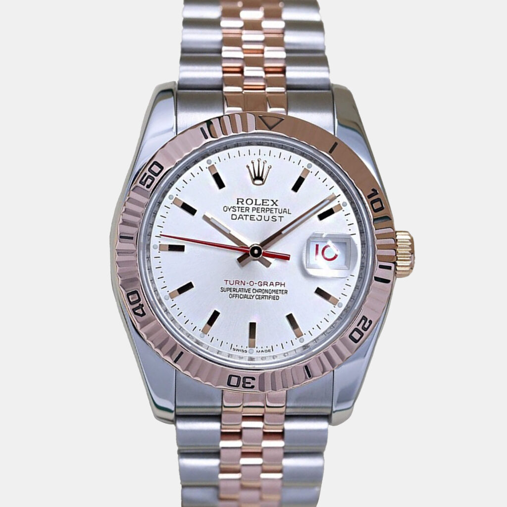 Rolex Datejust 116261 Automatic Silver 18k Rose Gold Stainless Steel Men's Wristwatch 36 mm Rolex Datejust 116261 Automatic Silver 18k Rose Gold Stainless Steel Men's Wristwatch 36 mm