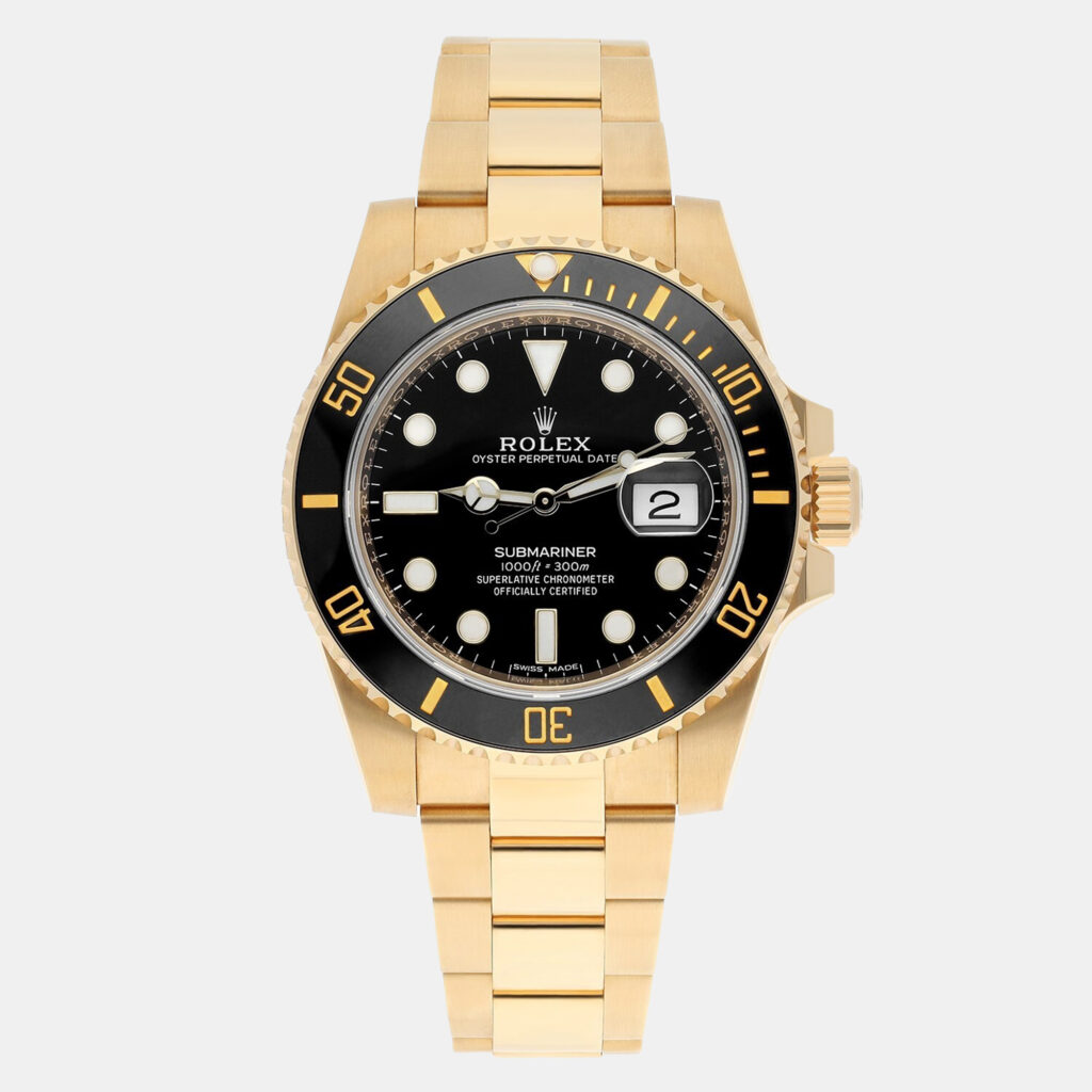 Rolex Submariner 116618LN Automatic Black 18k Yellow Gold Men's Wristwatch 40 mm Rolex Submariner 116618LN Automatic Black 18k Yellow Gold Men's Wristwatch 40 mm