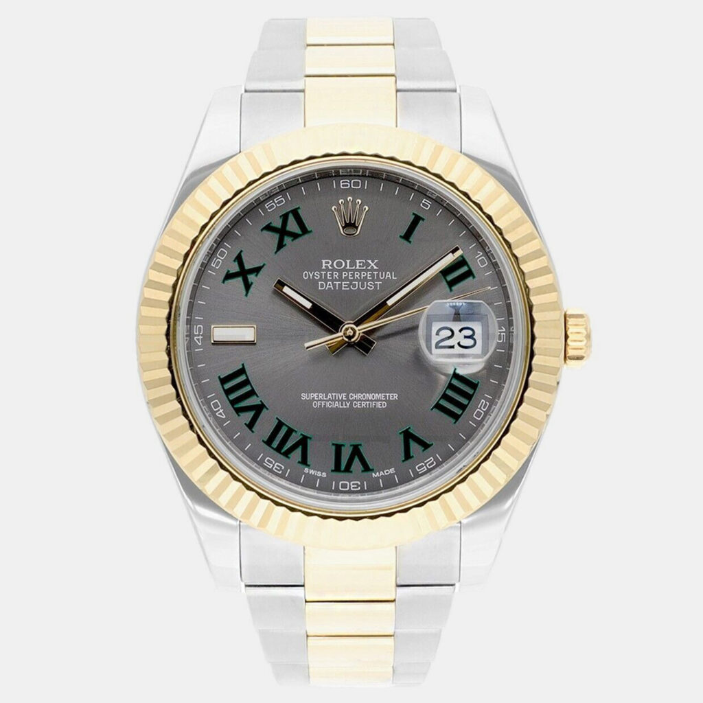 Rolex Datejust II 116333 Automatic Grey 18k Yellow Gold Stainless Steel Men's Wristwatch 41 mm Rolex Datejust II 116333 Automatic Grey 18k Yellow Gold Stainless Steel Men's Wristwatch 41 mm