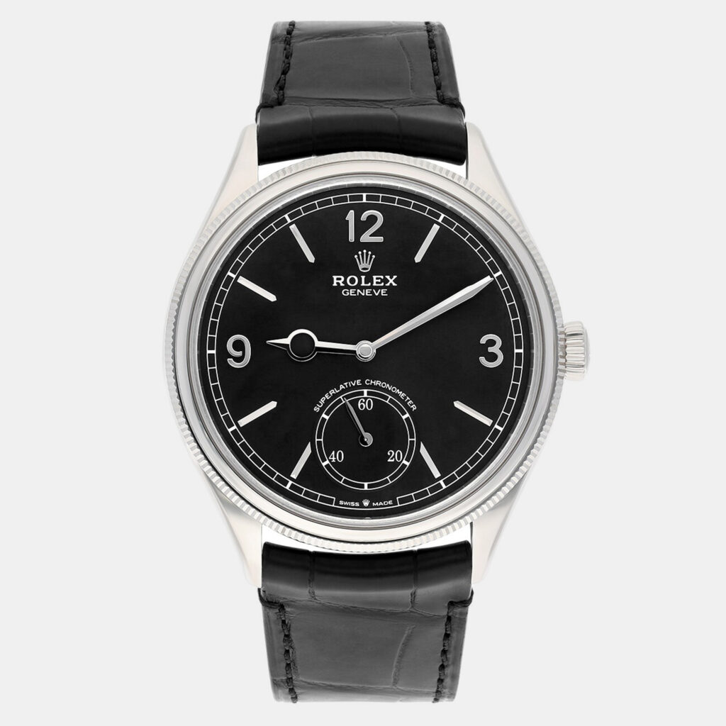 Rolex 1908 M52509-0002 Automatic Black 18k White Gold Men's Wristwatch 39 mm Rolex 1908 M52509-0002 Automatic Black 18k White Gold Men's Wristwatch 39 mm