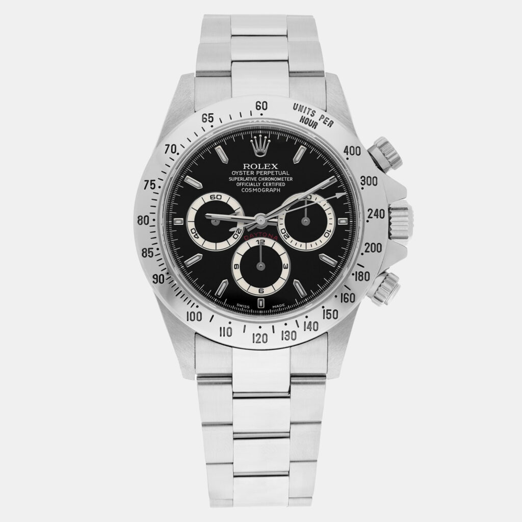 Rolex Cosmograph Daytona 16520 Automatic Black Stainless Steel Men's Wristwatch 40 mm Rolex Cosmograph Daytona 16520 Automatic Black Stainless Steel Men's Wristwatch 40 mm