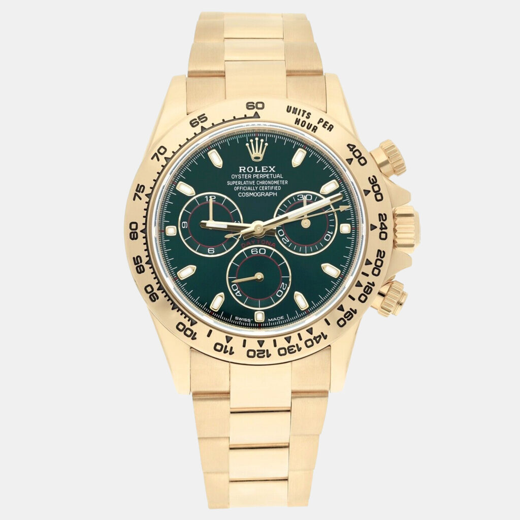 Rolex Cosmograph Daytona 116508 Automatic Green 18k Yellow Gold Men's Wristwatch 40 mm Rolex Cosmograph Daytona 116508 Automatic Green 18k Yellow Gold Men's Wristwatch 40 mm