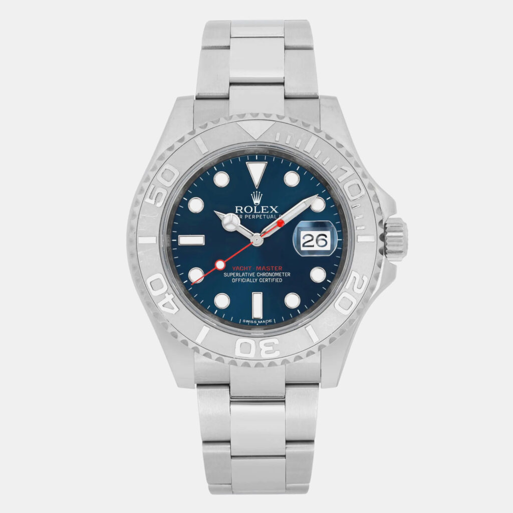 Rolex Yacht-Master 116622 Automatic Blue Dial Stainless Steel Platinum Men's Wristwatch 40 mm Rolex Yacht-Master 116622 Automatic Blue Dial Stainless Steel Platinum Men's Wristwatch 40 mm