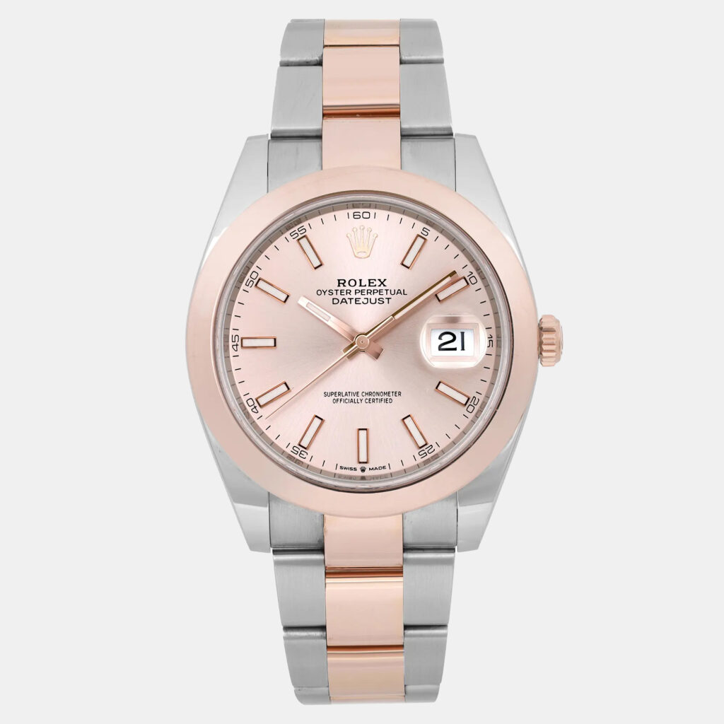 Rolex Datejust 126301 Automatic Sundust Dial Stainless Steel 18K Rose Gold Men's Wristwatch 41 mm Rolex Datejust 126301 Automatic Sundust Dial Stainless Steel 18K Rose Gold Men's Wristwatch 41 mm