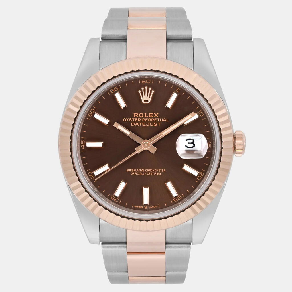 Rolex Datejust 126331 Automatic Chocolate Dial 18K Rose Gold Stainless Steel Men's Wristwatch 41 mm Rolex Datejust 126331 Automatic Chocolate Dial 18K Rose Gold Stainless Steel Men's Wristwatch 41 mm