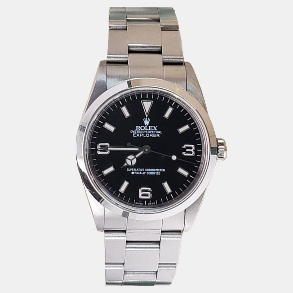 Rolex Explorer 14270 Automatic Black Stainless Steel Men's Wristwatch 36 mm Rolex Explorer 14270 Automatic Black Stainless Steel Men's Wristwatch 36 mm