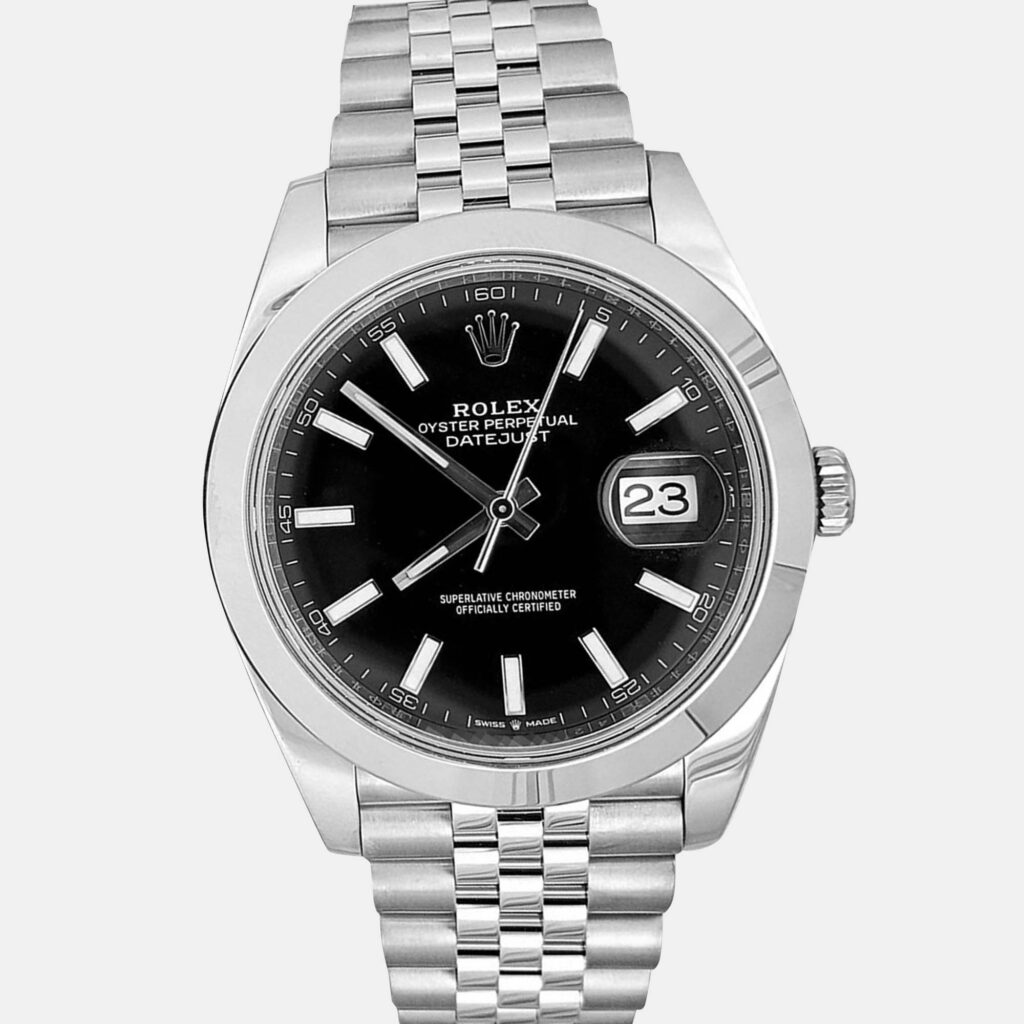 Rolex Datejust 126300 Automatic Black Stainless Steel Men’s Wristwatch 41 mm Rolex Datejust 126300 Automatic Black Stainless Steel Men’s Wristwatch 41 mm