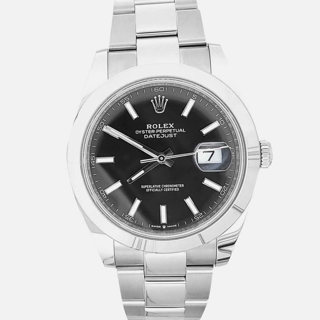 Rolex Datejust 126300 Automatic Black Stainless Steel Men’s Wristwatch 41 mm Rolex Datejust 126300 Automatic Black Stainless Steel Men’s Wristwatch 41 mm