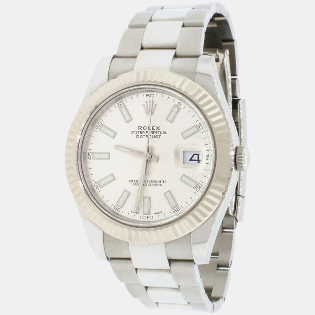 Rolex Datejust II 116334 Automatic White 18K White Gold Stainless Steel Men’s Wristwatch 41 mm Rolex Datejust II 116334 Automatic White 18K White Gold Stainless Steel Men’s Wristwatch 41 mm
