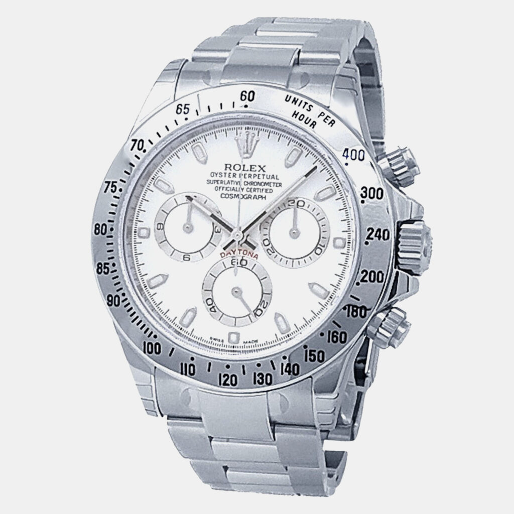 Rolex Cosmograph Daytona 116520 Automatic White Stainless Steel Men’s Wristwatch 40 mm Rolex Cosmograph Daytona 116520 Automatic White Stainless Steel Men’s Wristwatch 40 mm