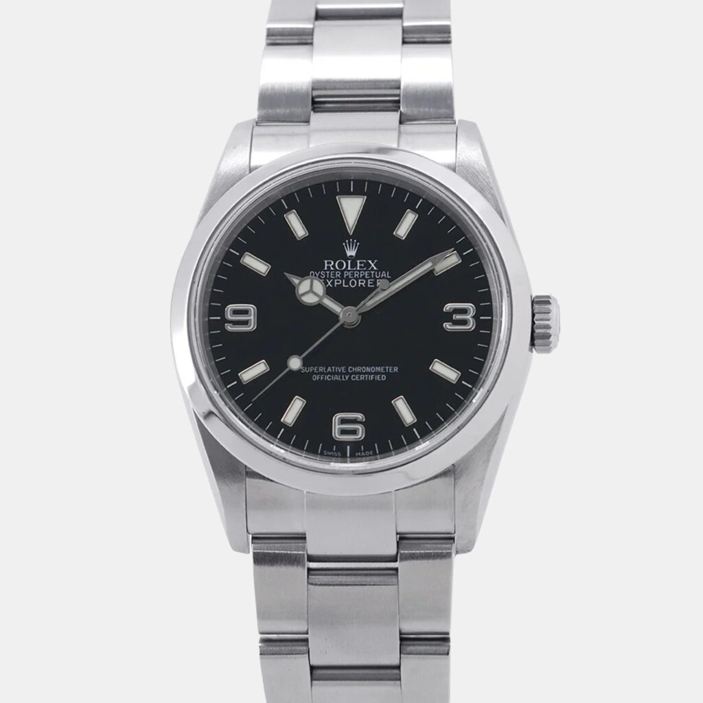 Rolex Explorer 114270 Automatic Black Stainless Steel Men's Wristwatch 36 mm Rolex Explorer 114270 Automatic Black Stainless Steel Men's Wristwatch 36 mm