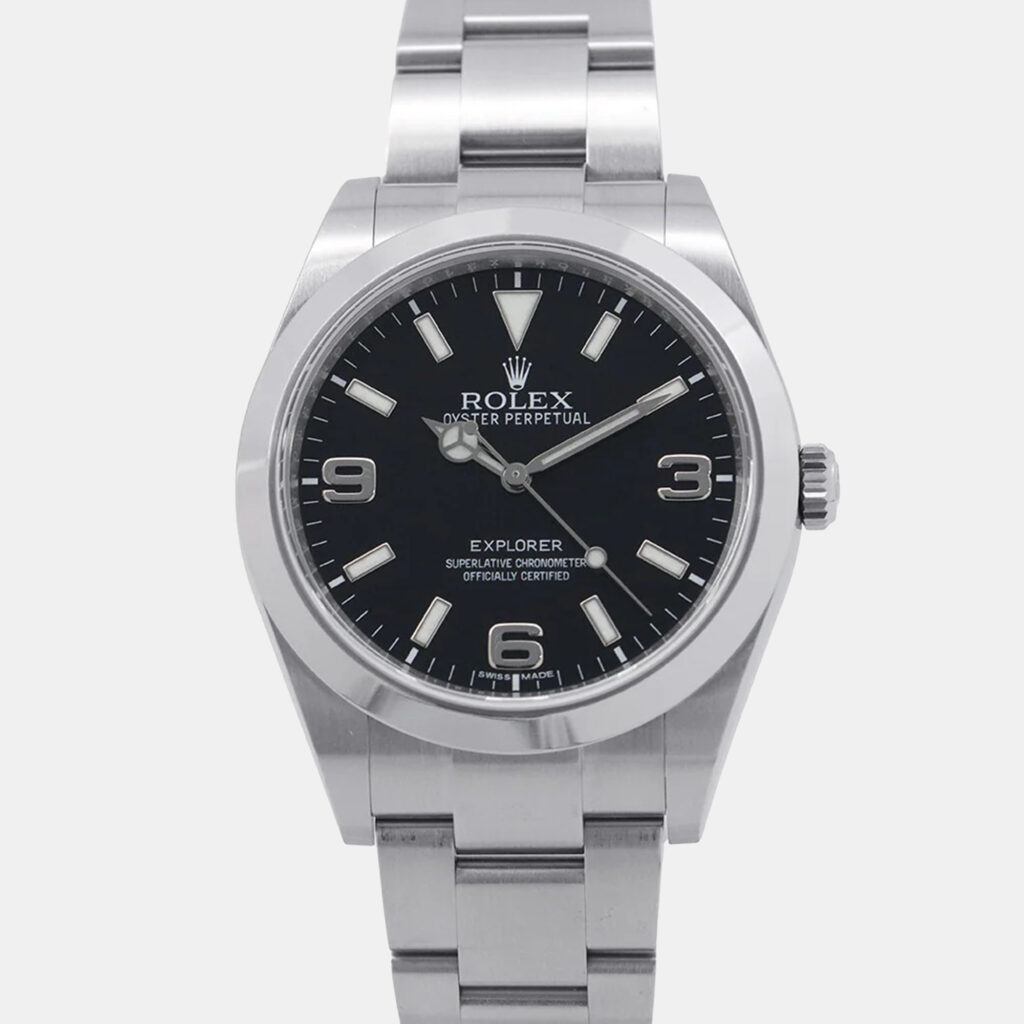 Rolex Explorer 214270 Automatic Black Stainless Steel Men's Wristwatch 39 mm Rolex Explorer 214270 Automatic Black Stainless Steel Men's Wristwatch 39 mm