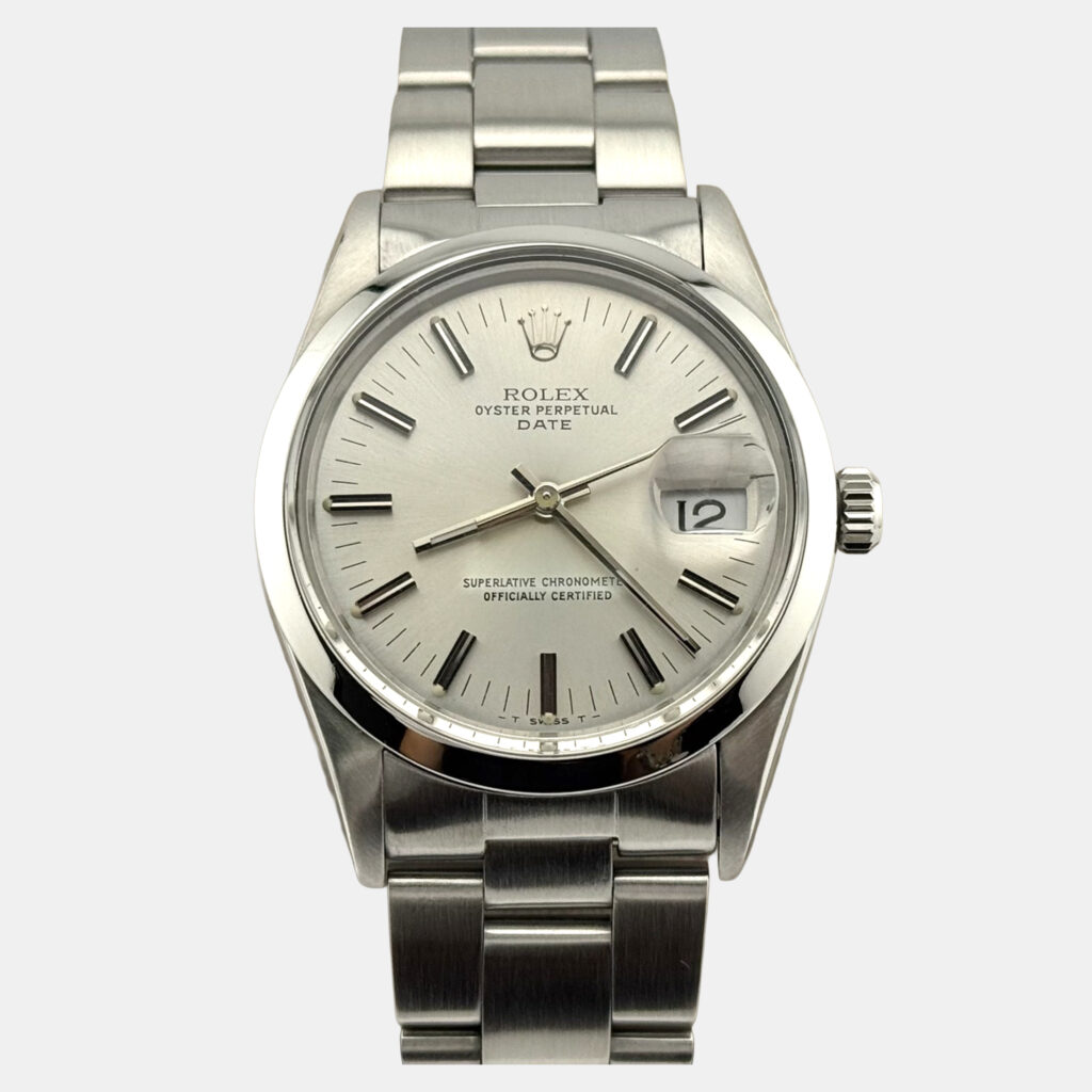 Rolex Date 15000 Automatic Silver Stainless Steel Men's Wristwatch 34 mm Rolex Date 15000 Automatic Silver Stainless Steel Men's Wristwatch 34 mm