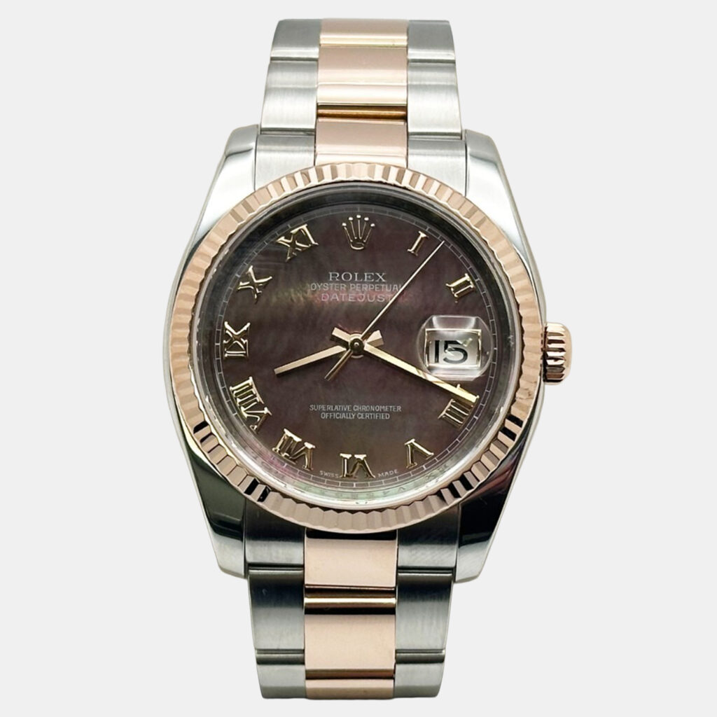 Rolex Datejust 116231 Automatic Tahitian Mother Of Pearl Steel 18k Rose Gold Men's Wristwatch 36 mm Rolex Datejust 116231 Automatic Tahitian Mother Of Pearl Steel 18k Rose Gold Men's Wristwatch 36 mm