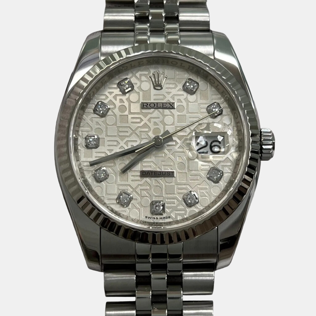 Rolex Datejust 116234 Automatic Diamond Stainless Steel 18k White Gold Men's Wristwatch 36 mm Rolex Datejust 116234 Automatic Diamond Stainless Steel 18k White Gold Men's Wristwatch 36 mm