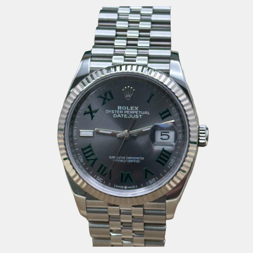 Rolex Datejust 126234 Automatic Wimbledon Stainless Steel 18k White Gold Men's Wristwatch 36 mm Rolex Datejust 126234 Automatic Wimbledon Stainless Steel 18k White Gold Men's Wristwatch 36 mm