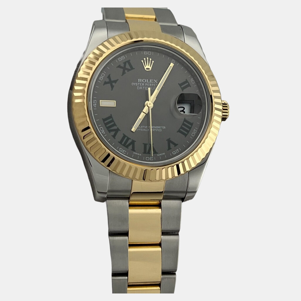 Rolex Datejust II 116333 Automatic Slate Wimbledon 18k Yellow Gold Stainless Steel Men's Wristwatch 41 mm Rolex Datejust II 116333 Automatic Slate Wimbledon 18k Yellow Gold Stainless Steel Men's Wristwatch 41 mm
