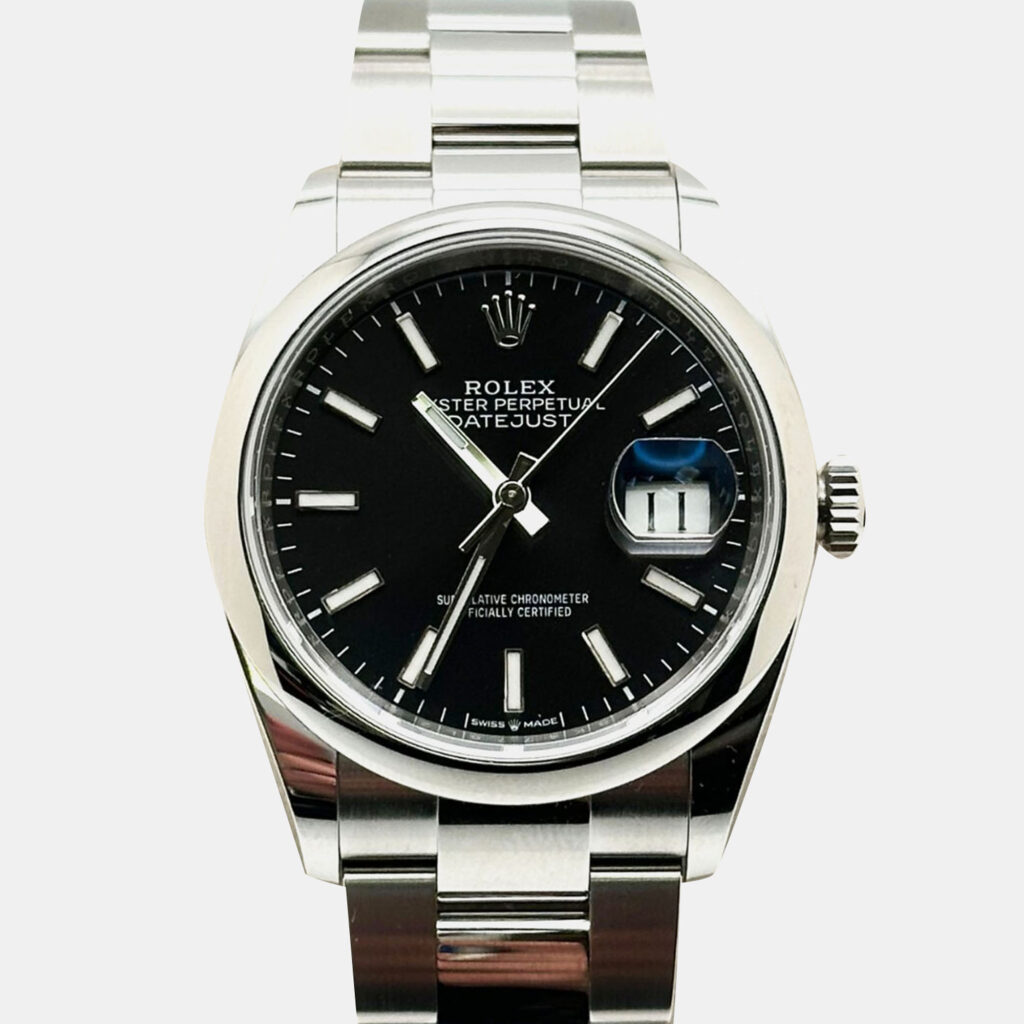 Rolex Datejust 126200 Automatic Black Stainless Steel Men's Wristwatch 36 mm Rolex Datejust 126200 Automatic Black Stainless Steel Men's Wristwatch 36 mm