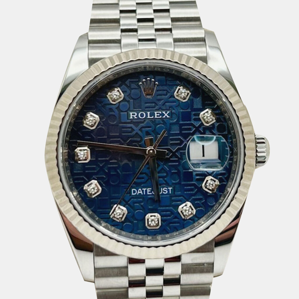 Rolex Datejust 126234 Automatic Blue Diamond 18K White Gold Stainless Steel Men's Wristwatch 36 mm Rolex Datejust 126234 Automatic Blue Diamond 18K White Gold Stainless Steel Men's Wristwatch 36 mm