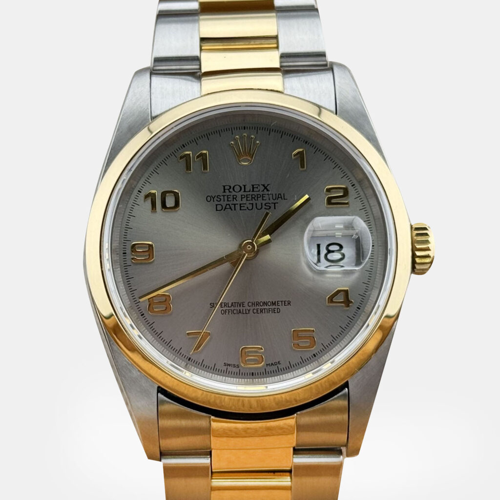 Rolex Datejust 16203 Automatic Slate Stainless Steel 18K Yellow Gold Men's Wristwatch 36 mm Rolex Datejust 16203 Automatic Slate Stainless Steel 18K Yellow Gold Men's Wristwatch 36 mm
