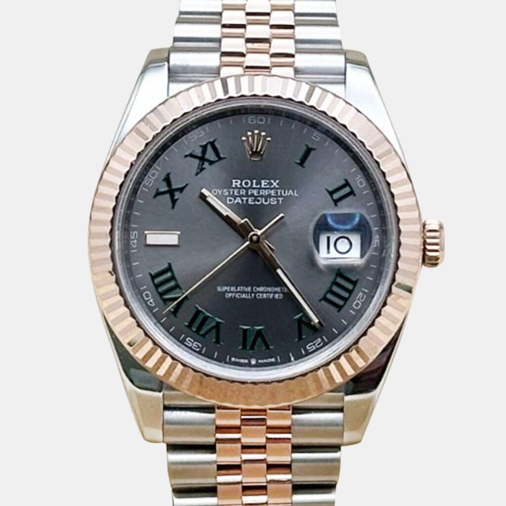 Rolex Datejust 126331 Automatic Slate 18K Rose Gold Stainless Steel Men's Wristwatch 41 mm Rolex Datejust 126331 Automatic Slate 18K Rose Gold Stainless Steel Men's Wristwatch 41 mm