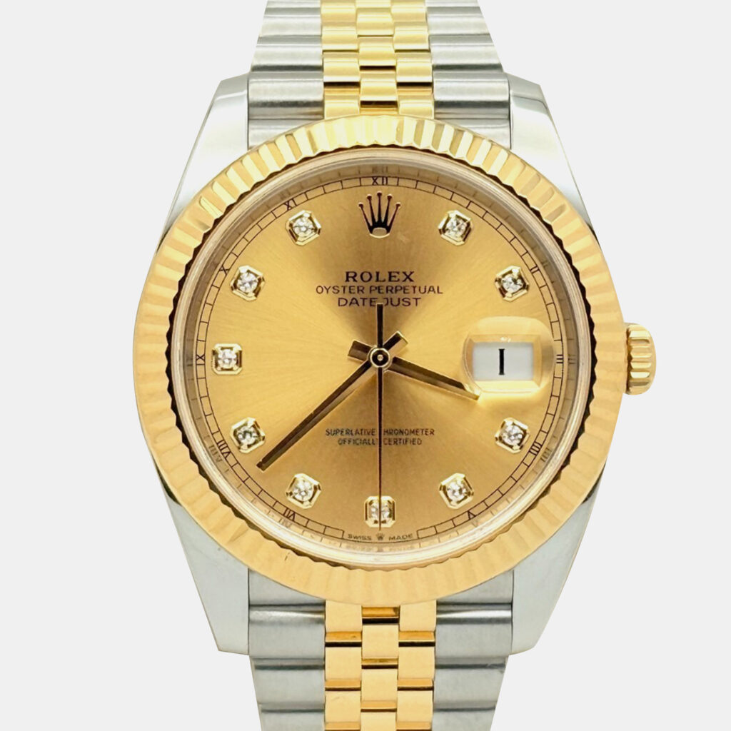 Rolex Datejust 126333 Automatic Champagne Diamond 18K Yellow Gold Stainless Steel Men's Wristwatch 41 mm Rolex Datejust 126333 Automatic Champagne Diamond 18K Yellow Gold Stainless Steel Men's Wristwatch 41 mm