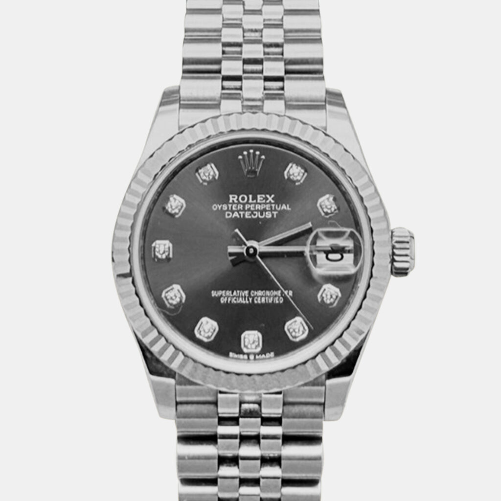 Rolex Datejust 278274 Automatic Grey Diamond 18K White Gold Stainless Steel Men's Wristwatch 31 mm Rolex Datejust 278274 Automatic Grey Diamond 18K White Gold Stainless Steel Men's Wristwatch 31 mm