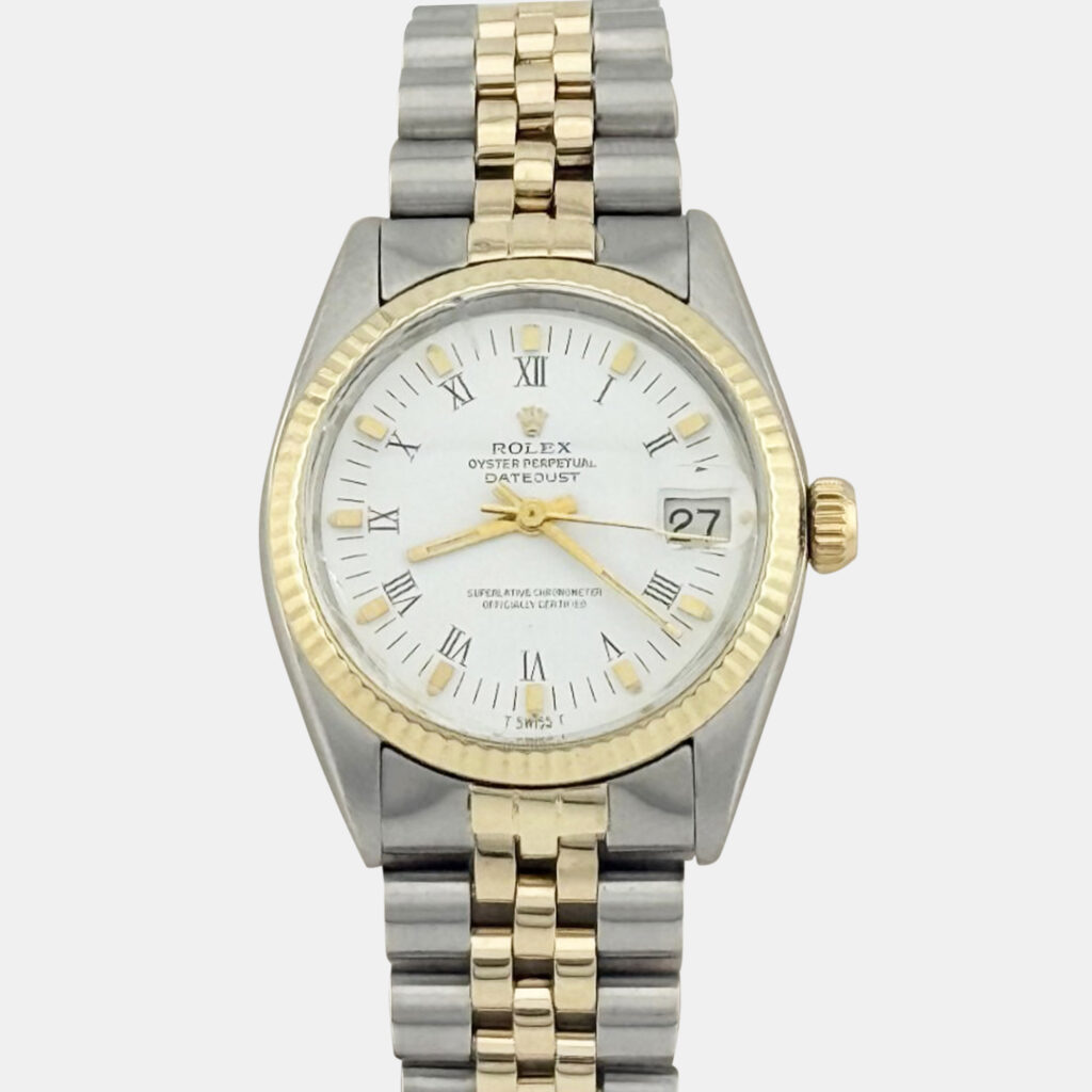 Rolex Datejust 6824 Automatic White 14K Yellow Gold Stainless Steel Men's Wristwatch 31 mm Rolex Datejust 6824 Automatic White 14K Yellow Gold Stainless Steel Men's Wristwatch 31 mm