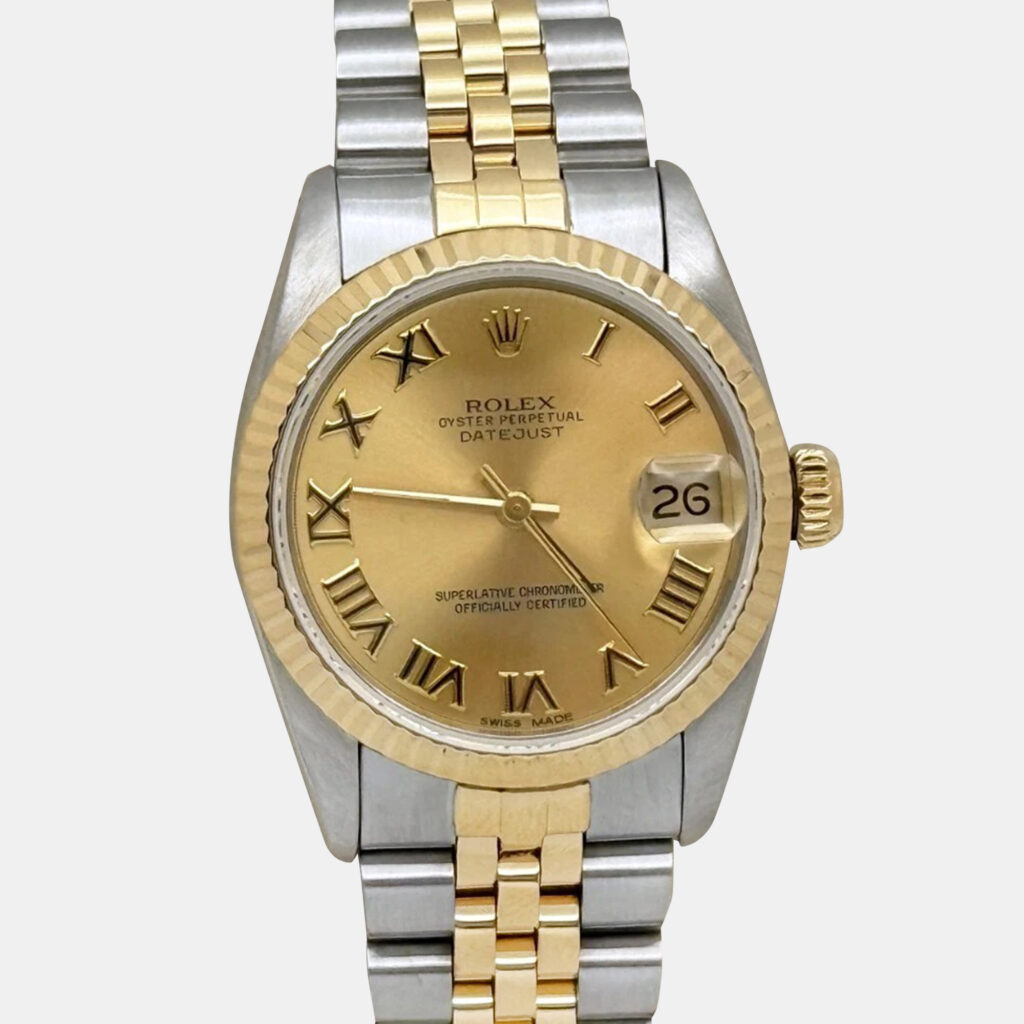 Rolex Datejust 68273 Automatic Champagne 18K Yellow Gold Stainless Steel Men's Wristwatch 31 mm Rolex Datejust 68273 Automatic Champagne 18K Yellow Gold Stainless Steel Men's Wristwatch 31 mm