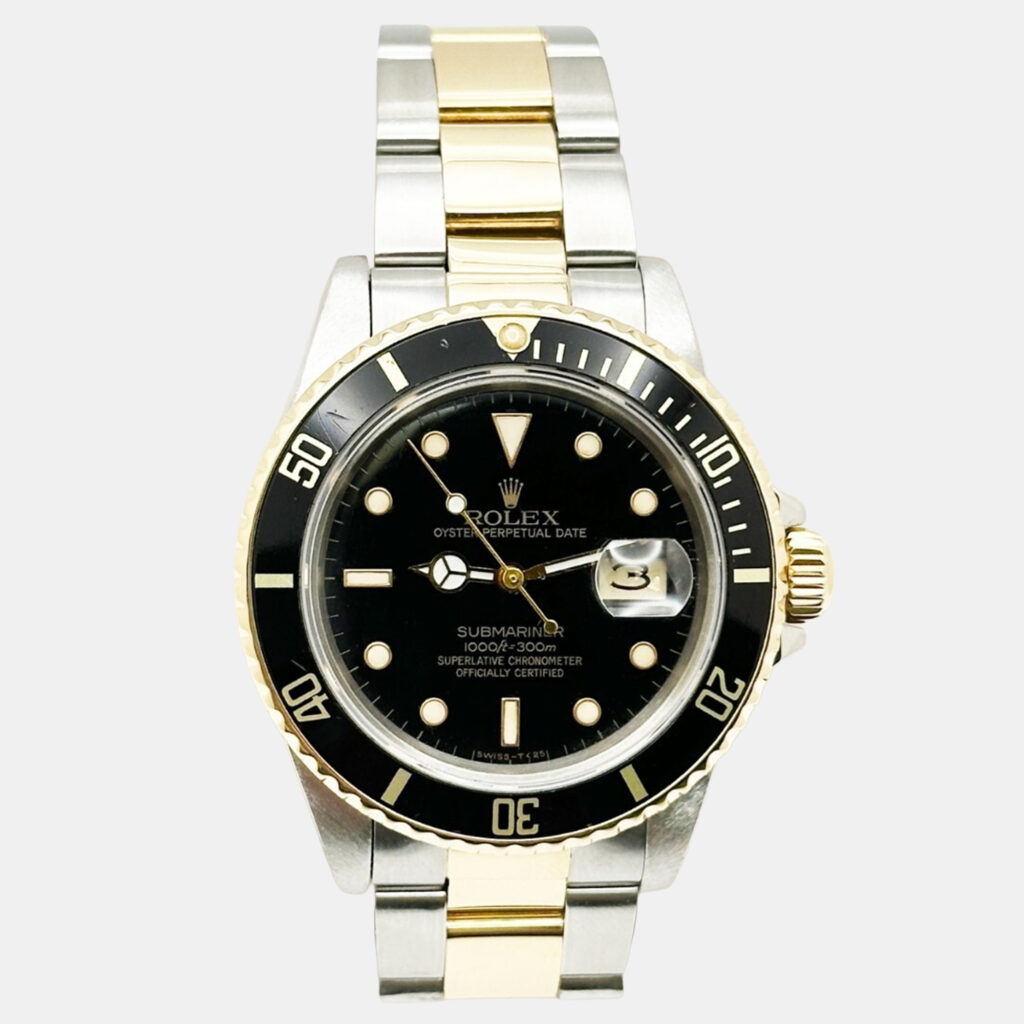 Rolex Submariner 16803 Automatic Black 18K Yellow Gold Stainless Steel Men's Wristwatch 40 mm Rolex Submariner 16803 Automatic Black 18K Yellow Gold Stainless Steel Men's Wristwatch 40 mm