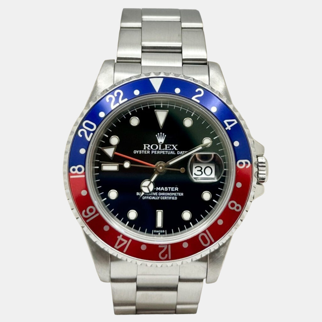 Rolex GMT Master 16700 Automatic Pepsi Red & Blue Stainless Steel Men's Wristwatch 40mm Rolex GMT Master 16700 Automatic Pepsi Red & Blue Stainless Steel Men's Wristwatch 40mm