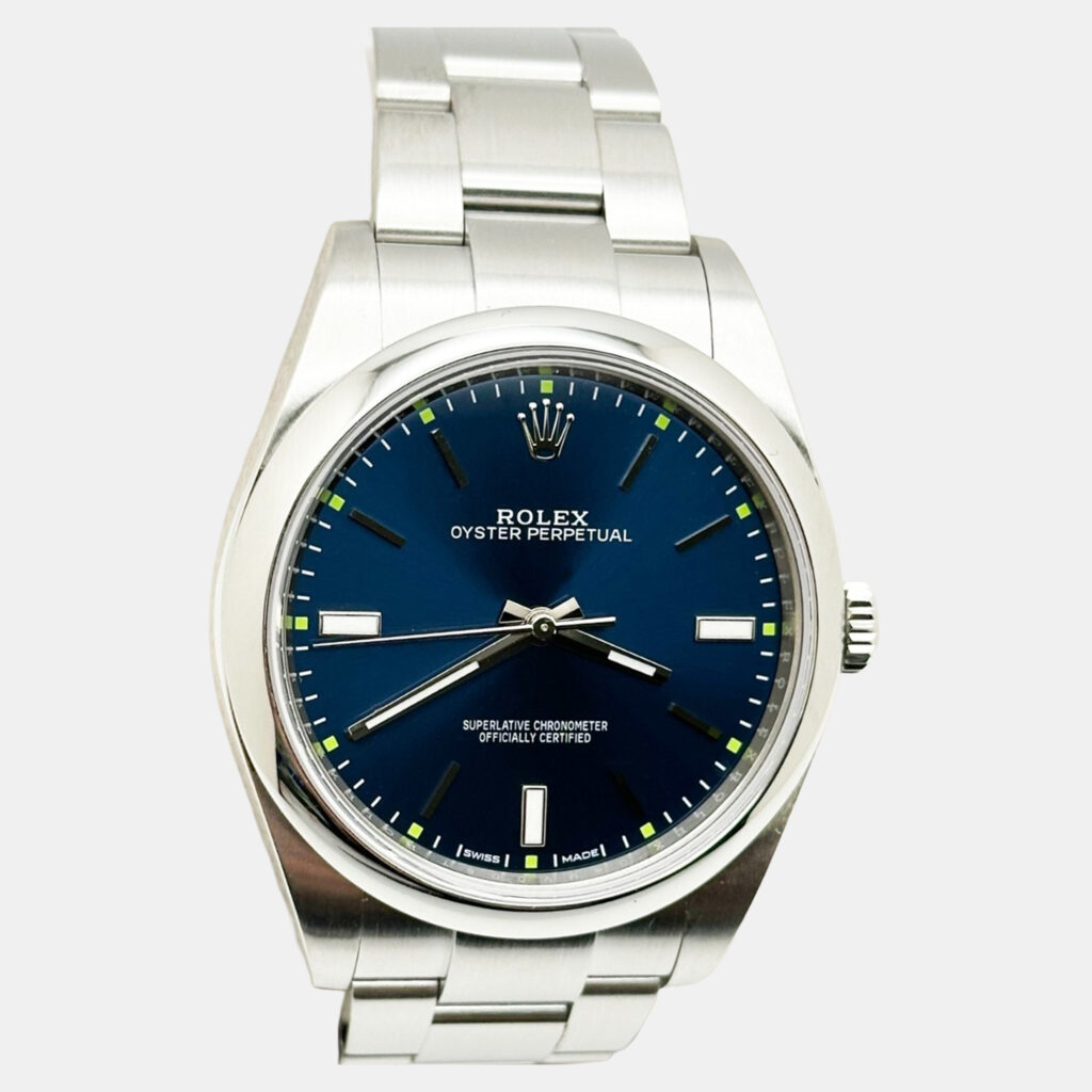 Rolex Oyster Perpetual 114300 Automatic Blue Stainless Steel Men's Wristwatch 39mm Rolex Oyster Perpetual 114300 Automatic Blue Stainless Steel Men's Wristwatch 39mm