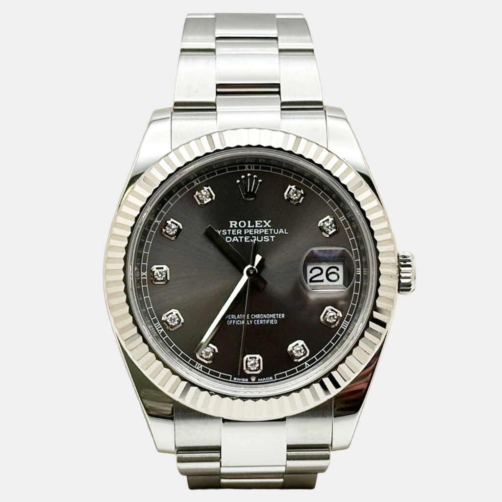 Rolex Datejust 126334 Automatic Slate Diamond Stainless Steel Men's Wristwatch 41 mm Rolex Datejust 126334 Automatic Slate Diamond Stainless Steel Men's Wristwatch 41 mm