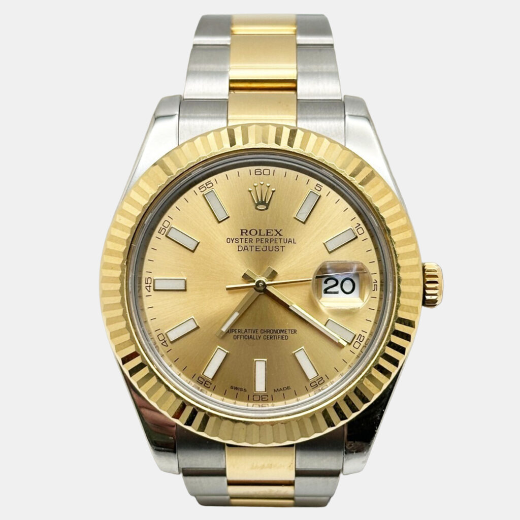 Rolex Datejust II 116333 Automatic Champagne 18K Yellow Gold Stainless Steel Men's Wristwatch 41 mm Rolex Datejust II 116333 Automatic Champagne 18K Yellow Gold Stainless Steel Men's Wristwatch 41 mm